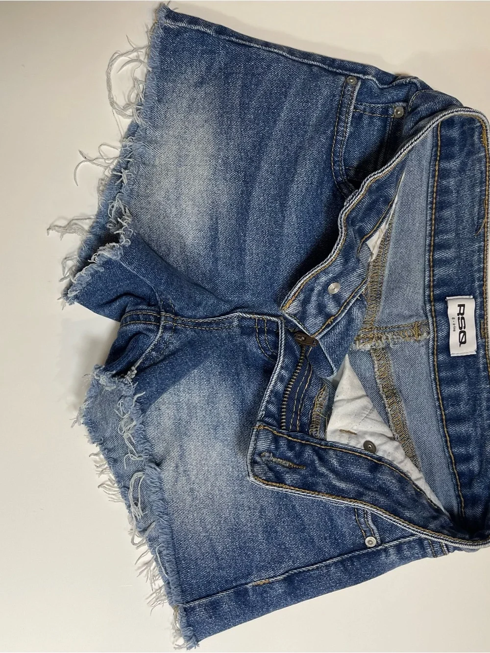 RSQ Distressed Denim Shorts - Blue